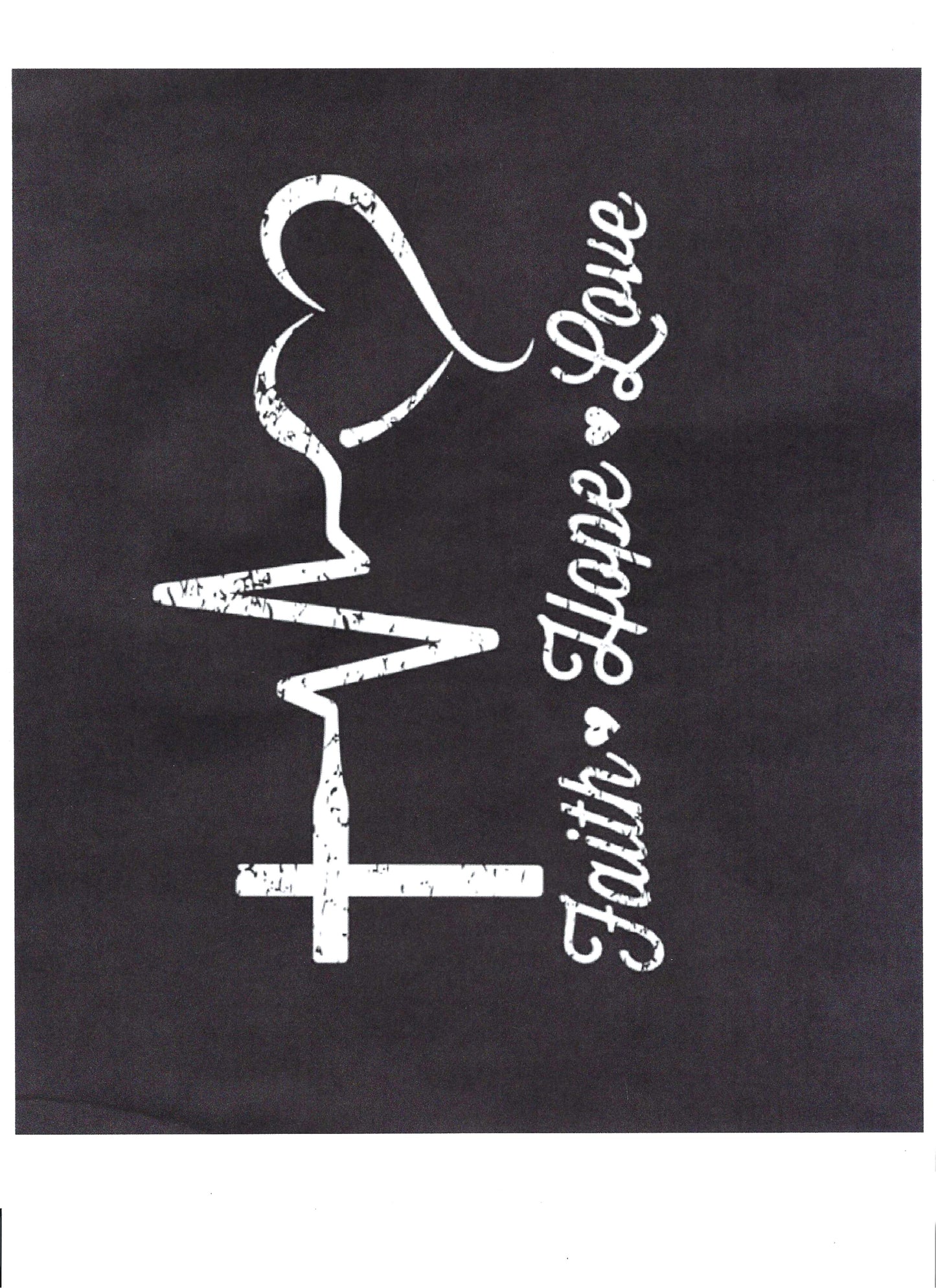 FAITH LOVE HOPE - NURSE  8" X 10"