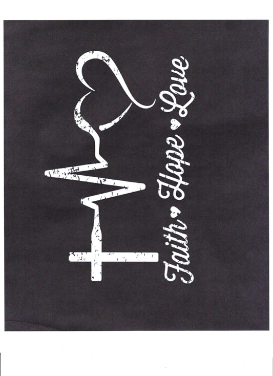 FAITH LOVE HOPE - NURSE  8" X 10"