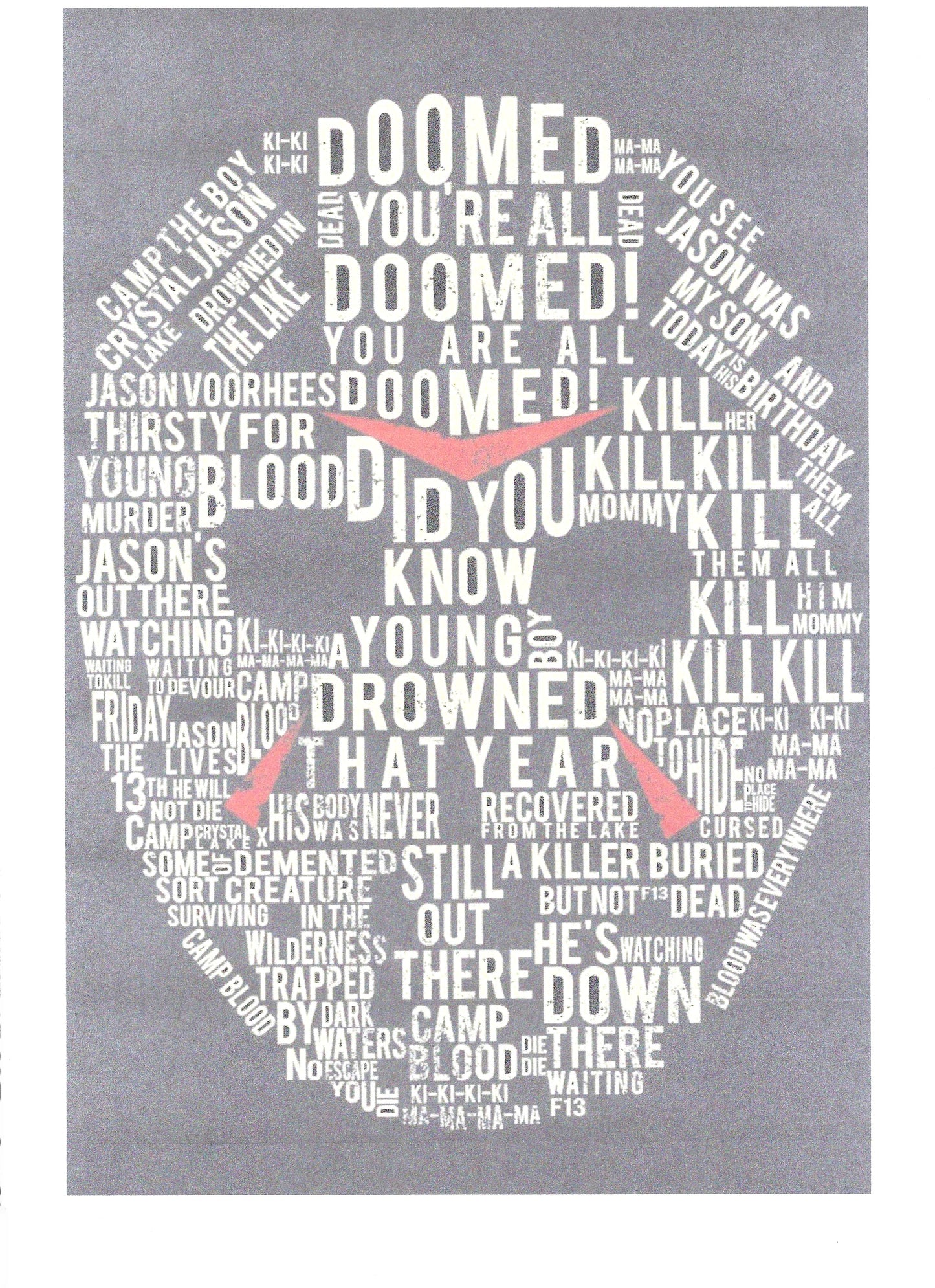 FRIDAY THE 13TH JASON MASK